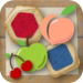 Squares & Fruit - cover the squares with fruit